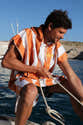 Poncho De Bain Microfibre Avec Capuche 110x75 Cm - Serviette De Plage, Surf, Sauna, Hommes/femmes, Bleu - 8