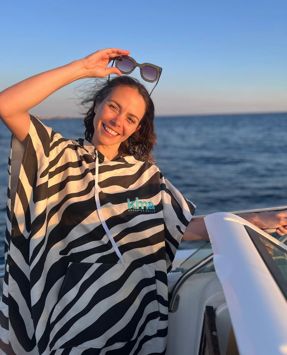 Poncho de surf femme Zebre