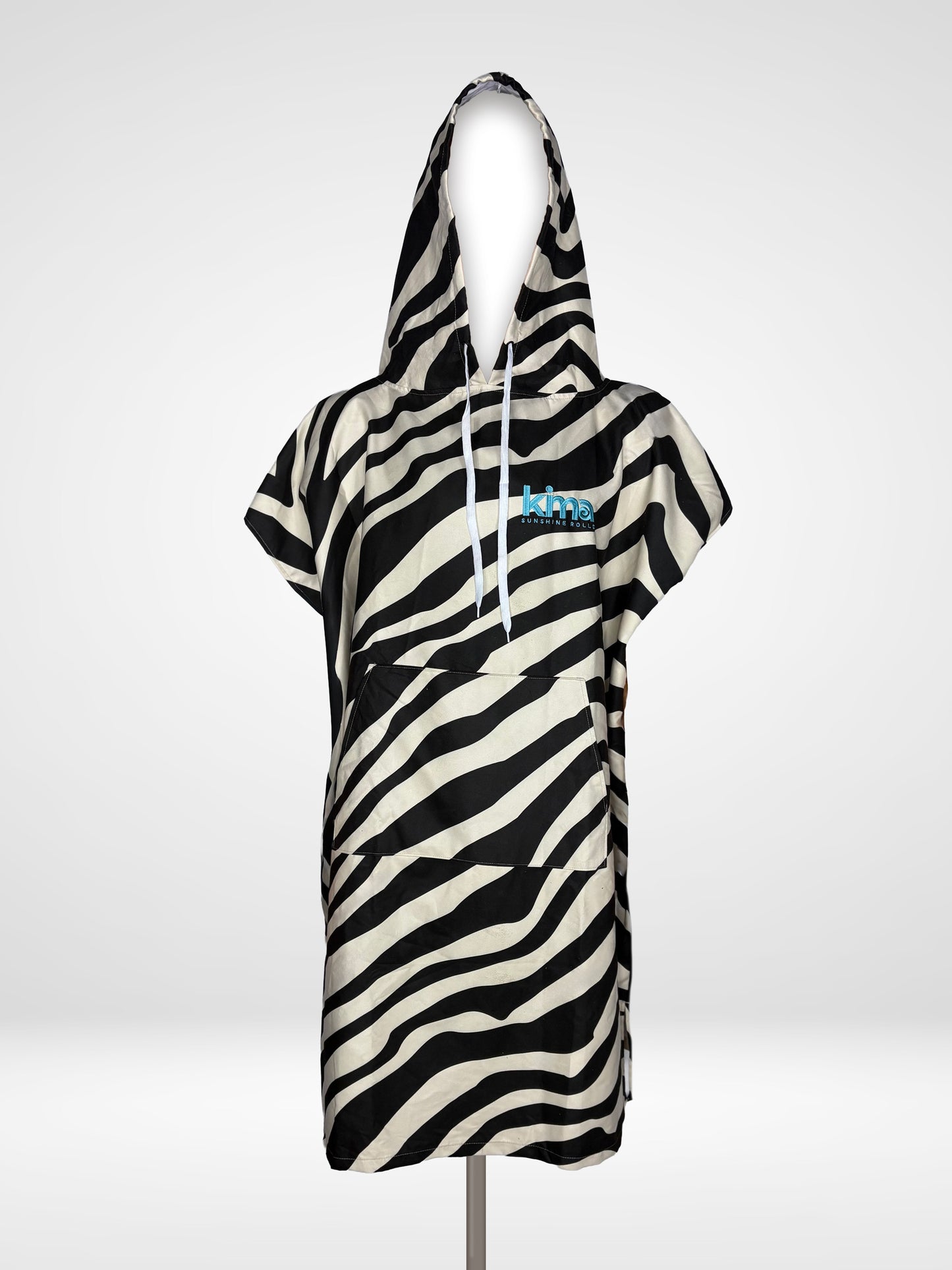 Poncho de surf zèbre