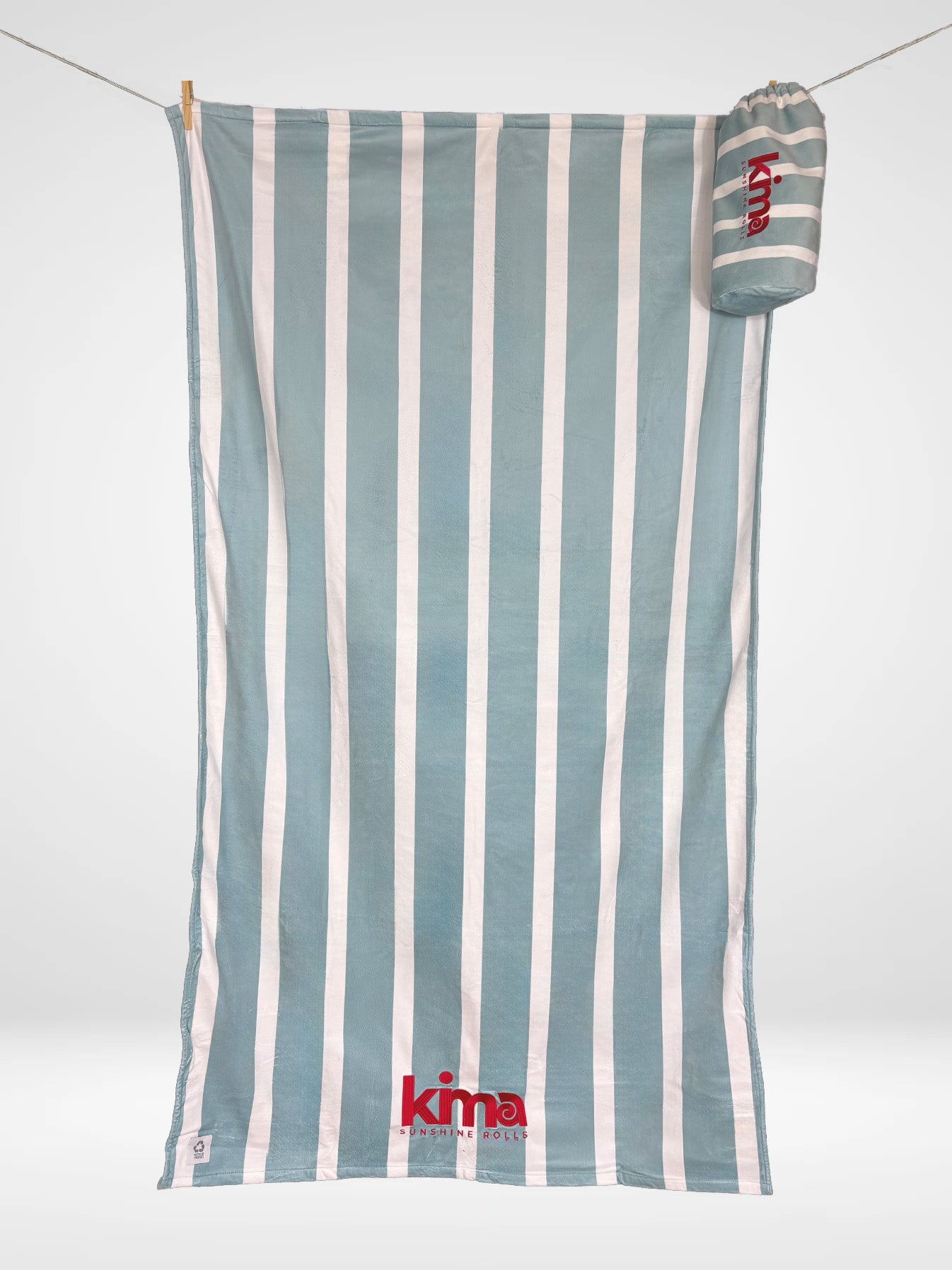 Serviette de plage coton / microfibre - MATELOT Bleu