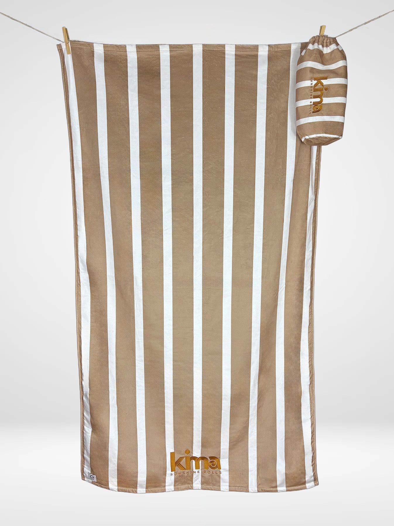 Serviette de plage COMFY - MATELOT Camel