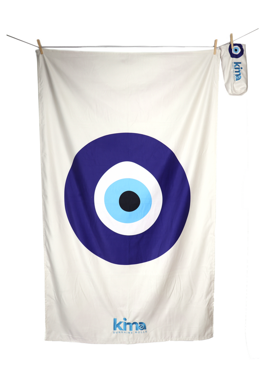 Serviette de plage XXL en microfibres - Oeil Grec