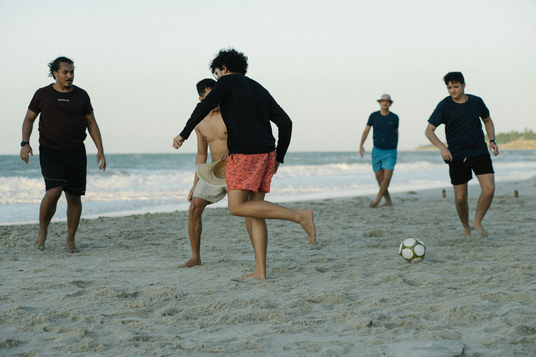 foot à la plage