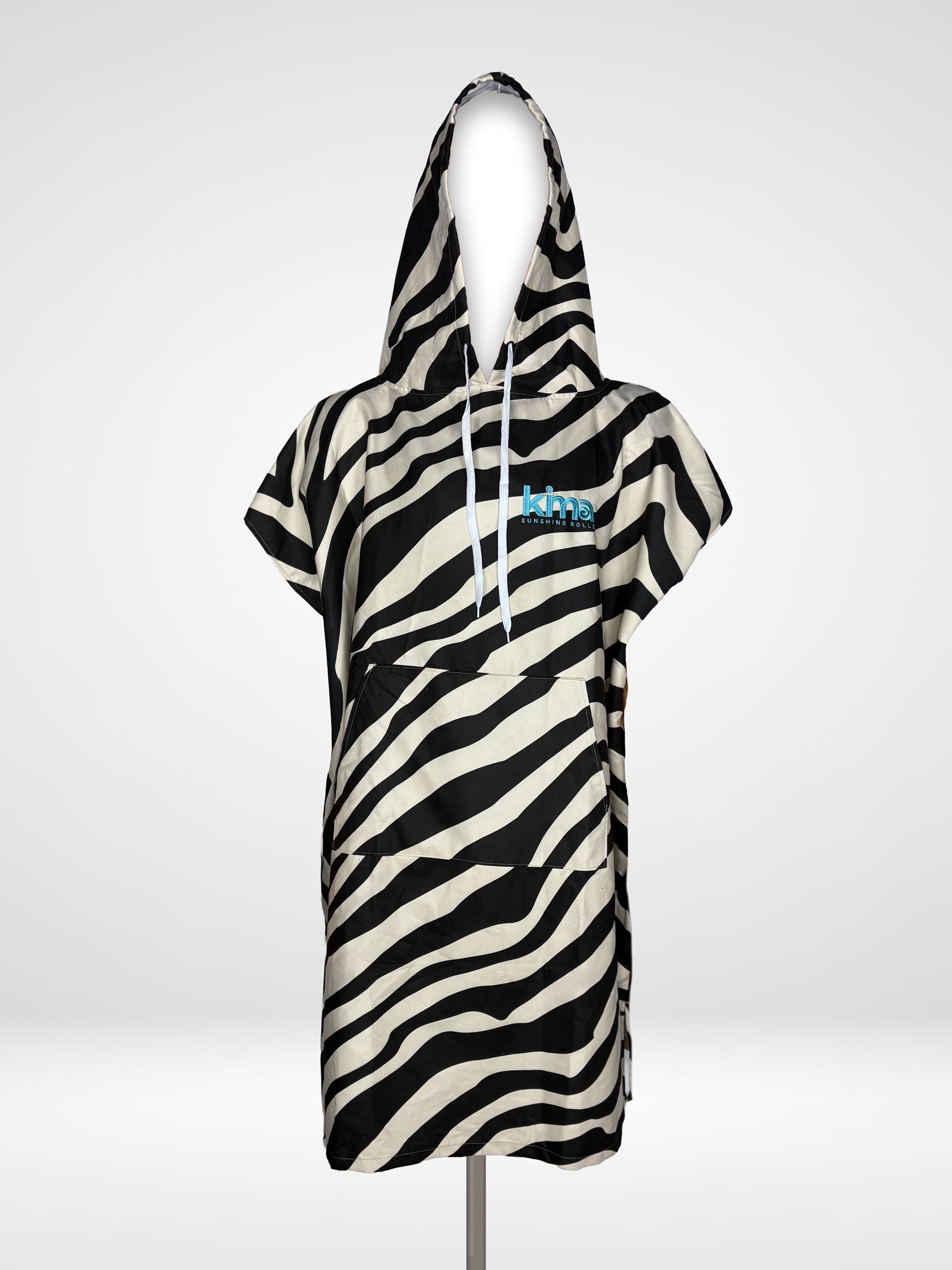 Poncho de surf zèbre 