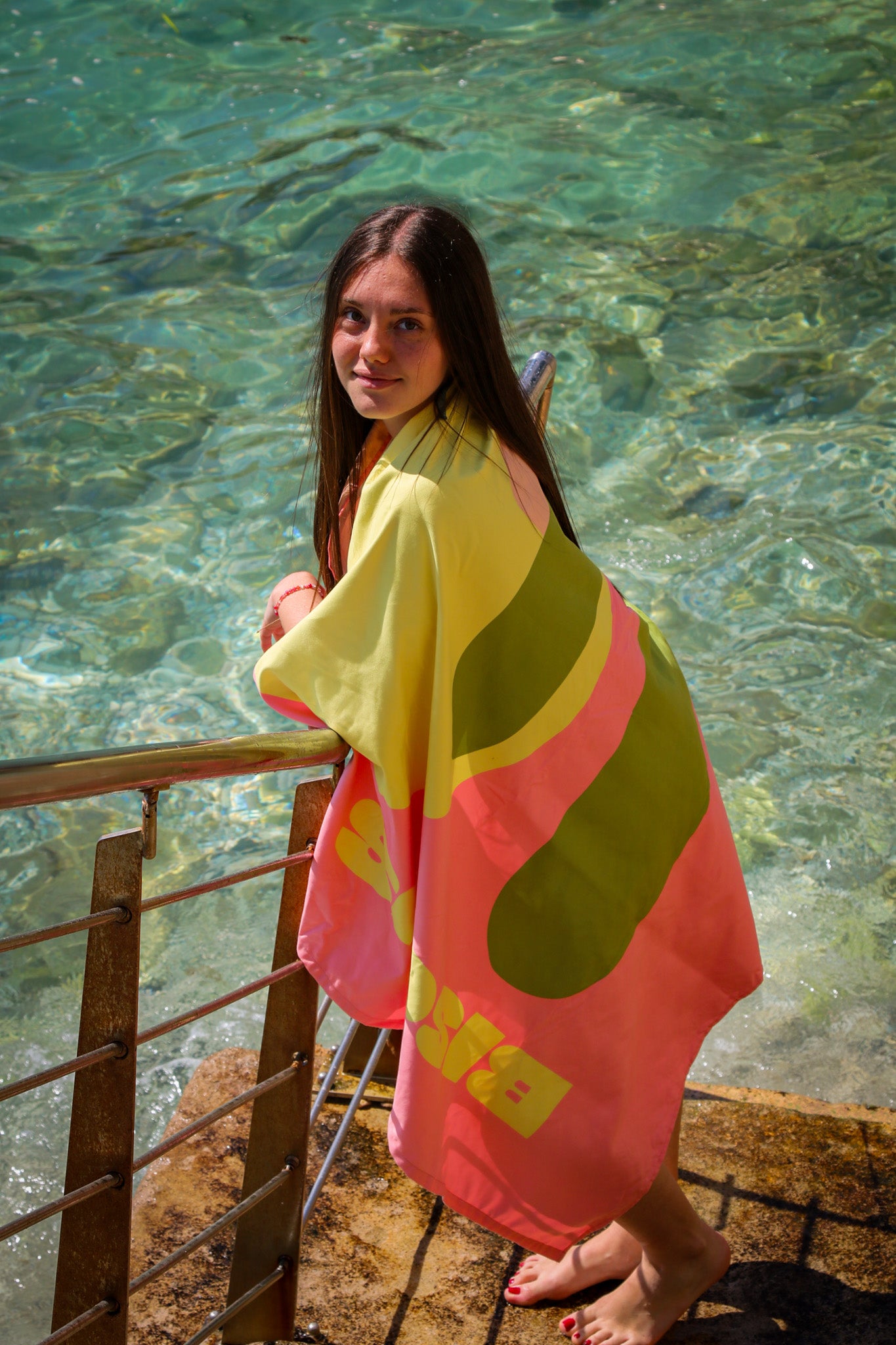 XXL Microfiber Beach Towel - DOLCE VITA Kisses