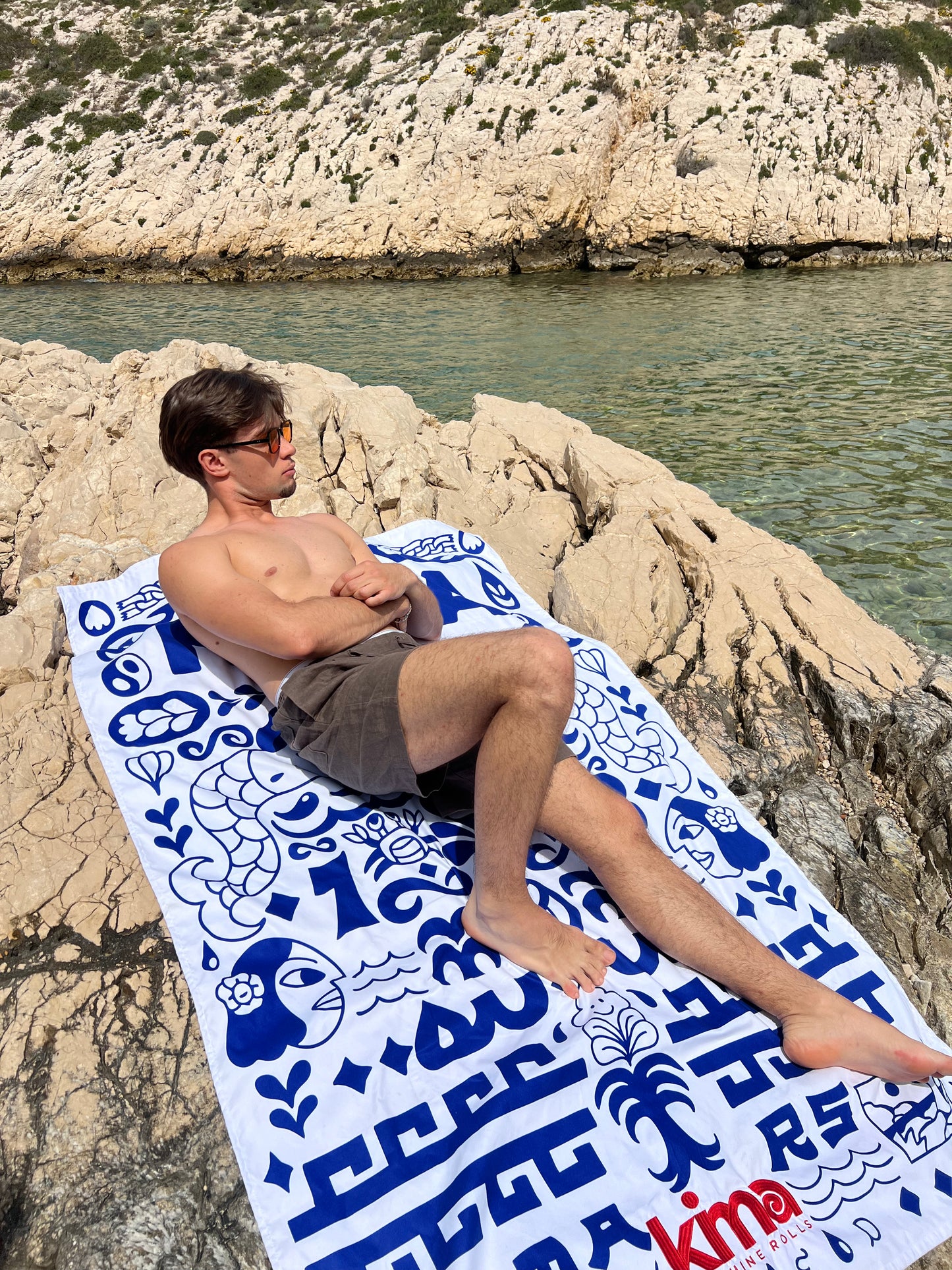 Serviette de plage XXL en microfibres - AZED