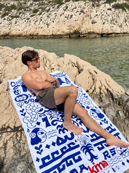Serviette de plage XXL en microfibres - AZED