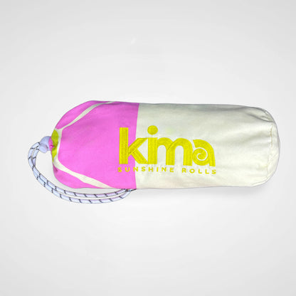 Serviette de plage XXL en microfibres - FLOWER Rose