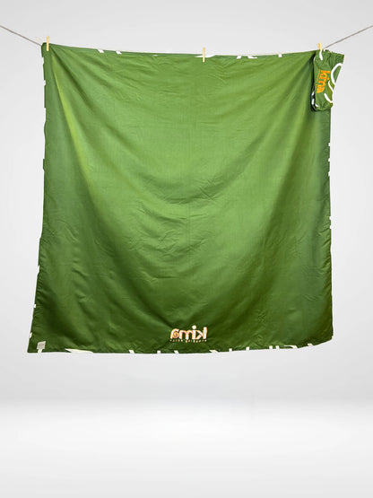 Serviette de plage en microfibre DUO - Green