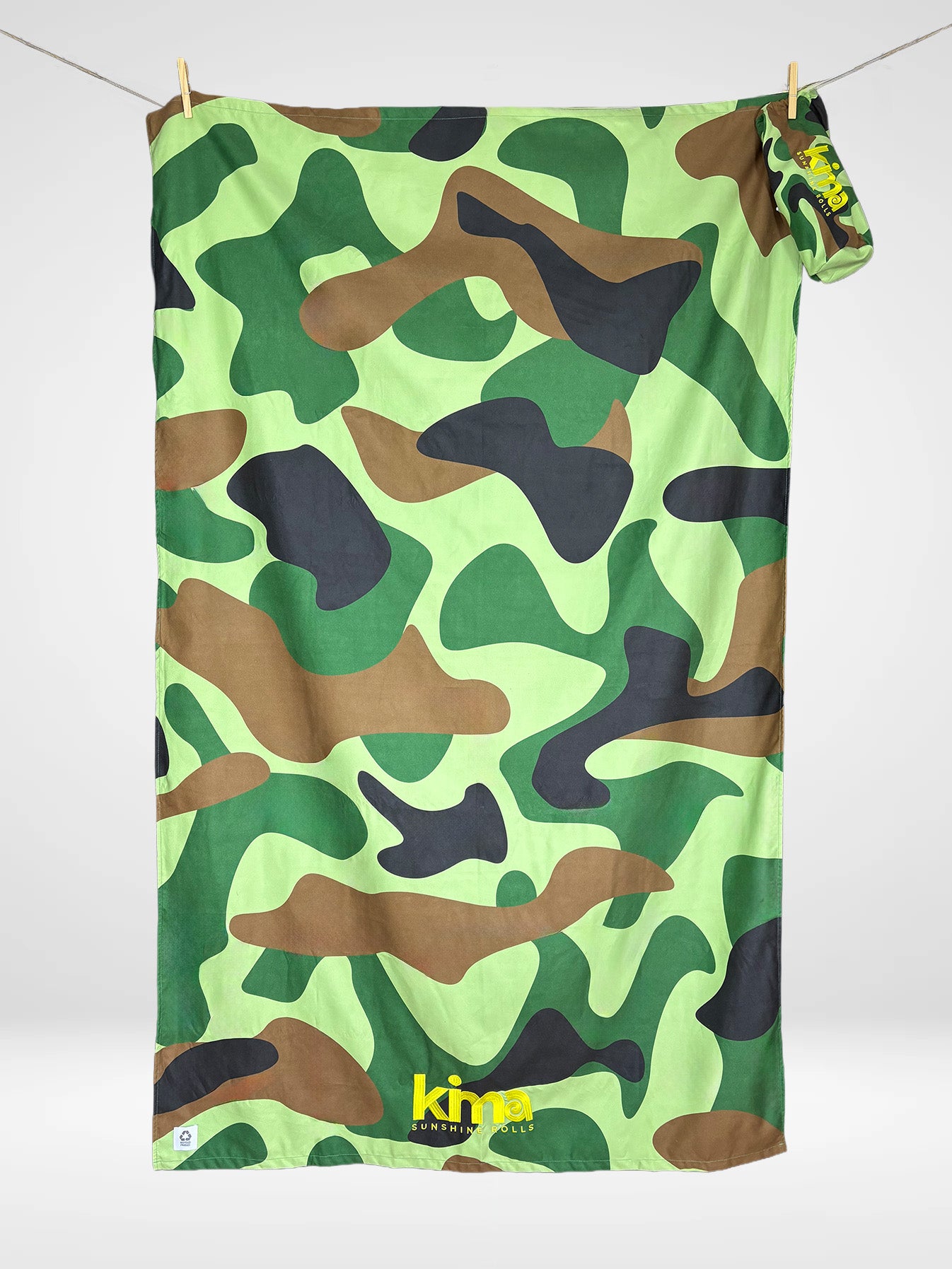 Serviette de plage XXL en microfibres - CAMO Forest