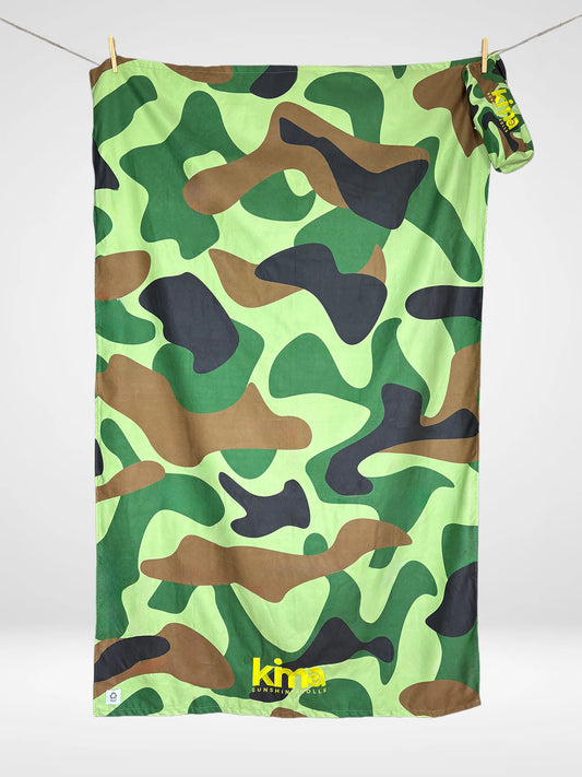 XXL Microfiber Beach Towel - CAMO Forest 