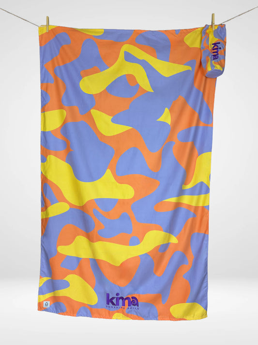 XXL Microfiber Beach Towel - CAMO Sunset 