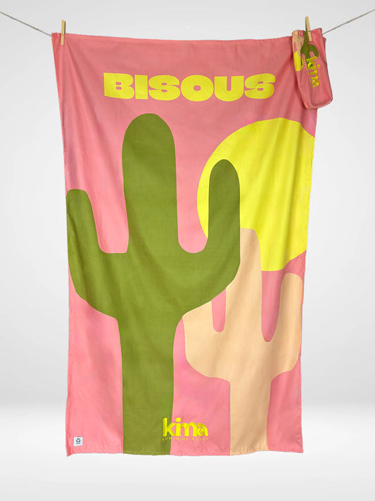 XXL Microfiber Beach Towel - DOLCE VITA Kisses