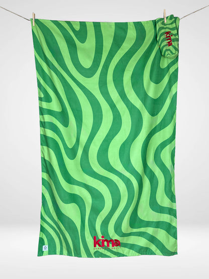 XXL Microfiber Beach Towel - WAVY Watermelon 