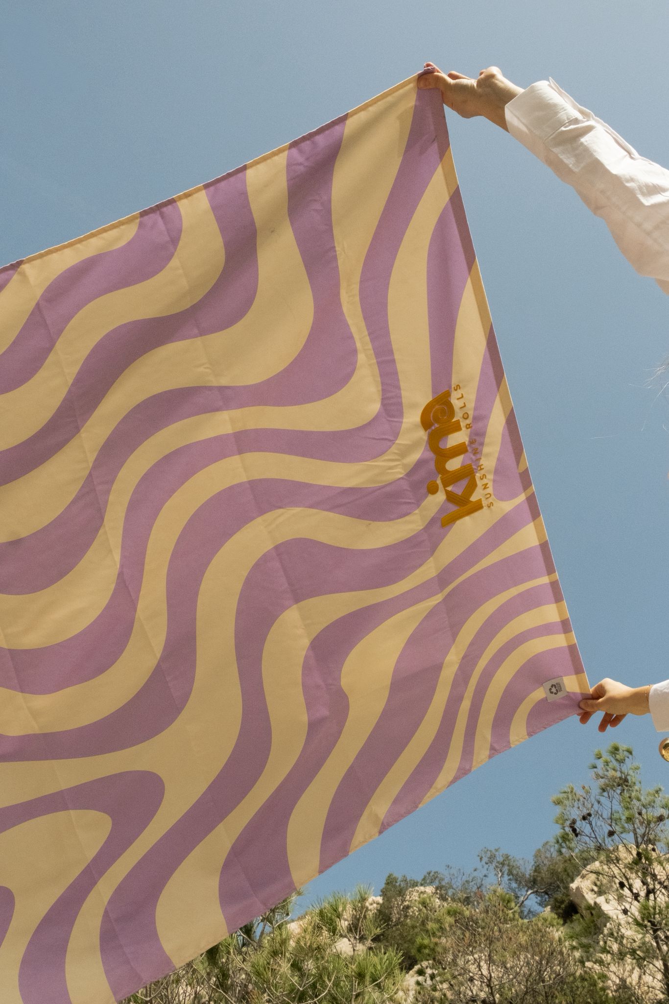 XXL Microfiber Beach Towel - WAVY Lavender 