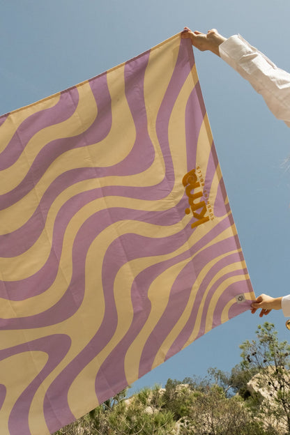 XXL Microfiber Beach Towel - WAVY Lavender 