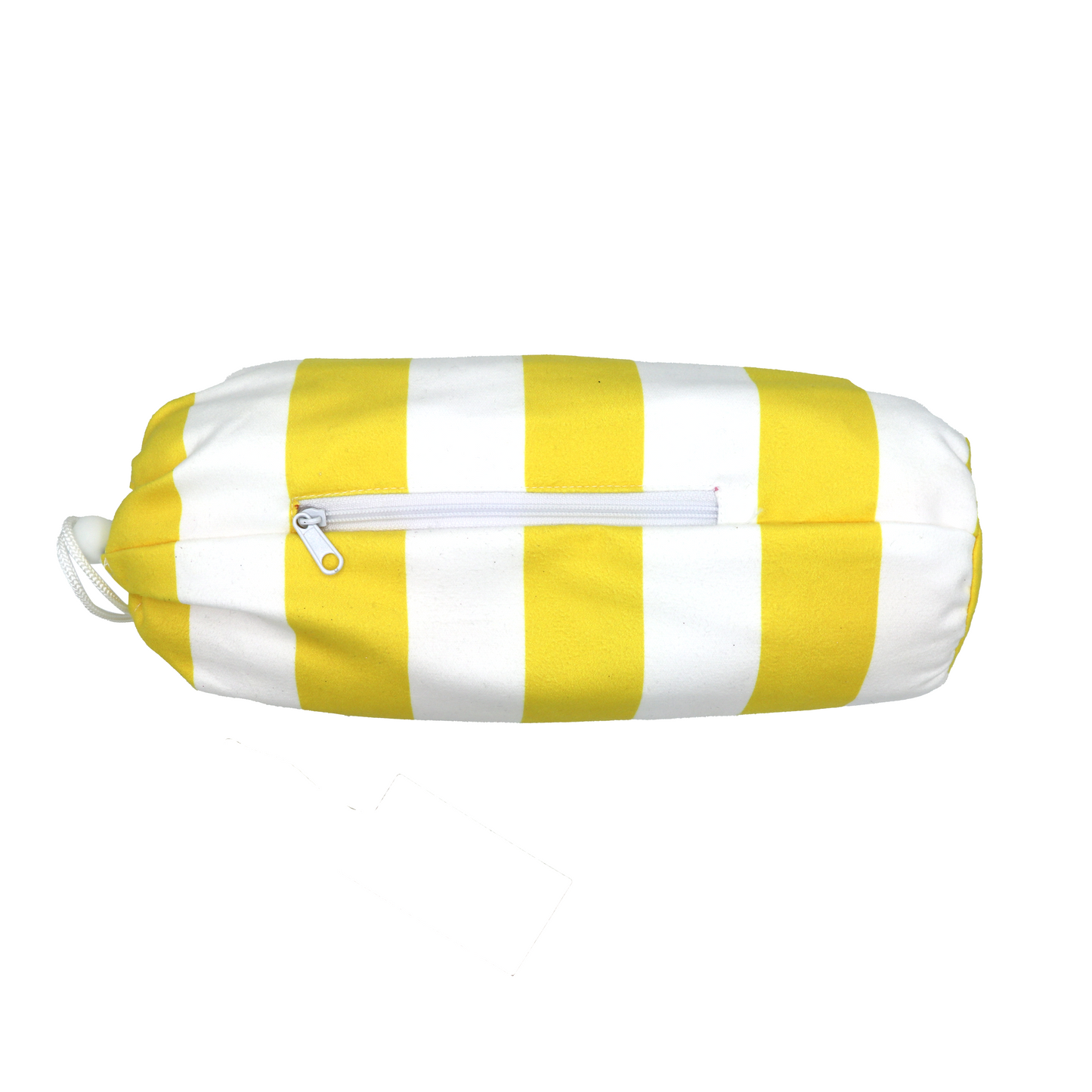 Serviette de plage XXL en microfibres - Rayures Jaune