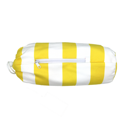 Serviette de plage XXL en microfibres - Rayures Jaune