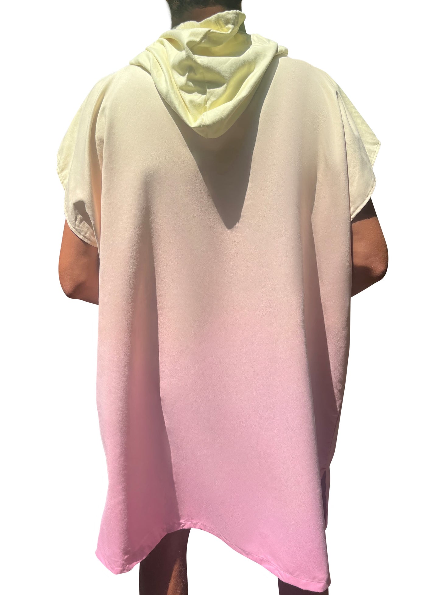 Poncho de Surf en microfibres - Peach summer