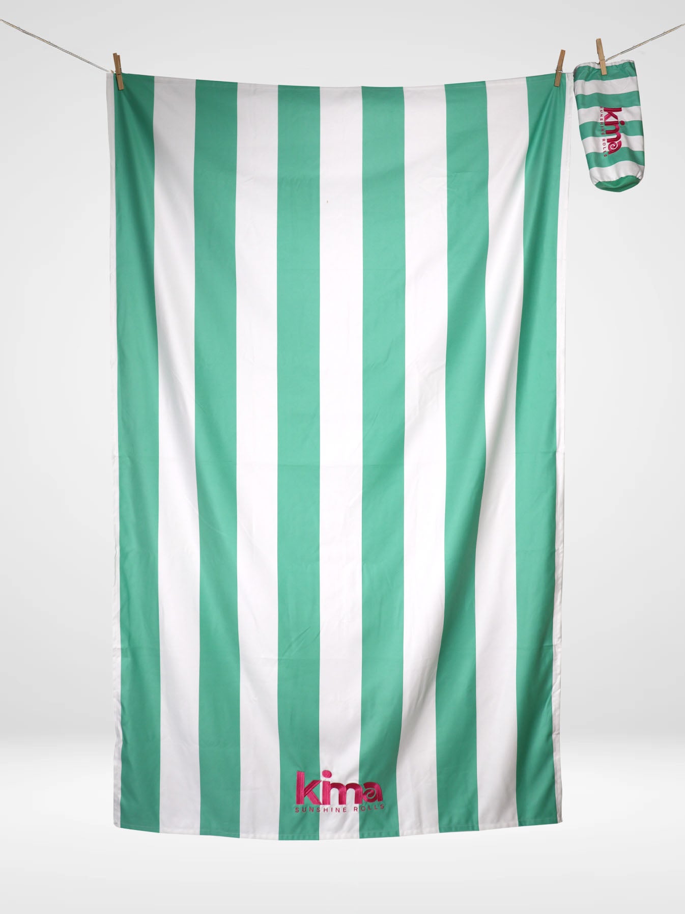 Serviette de plage XXL en microfibres - ETXOLA Vertes Menthe