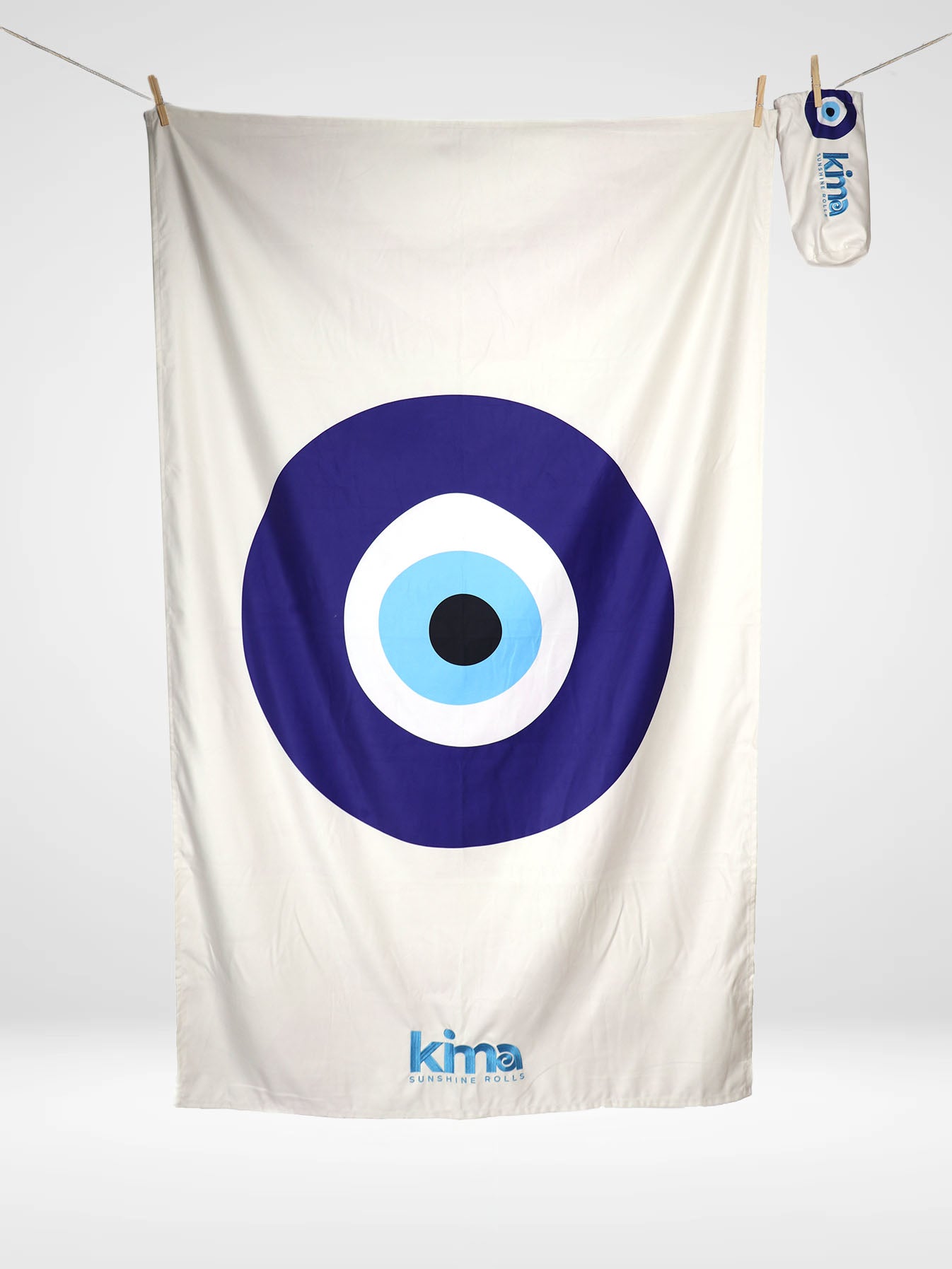 Serviette de plage XXL en microfibres - Oeil Grec