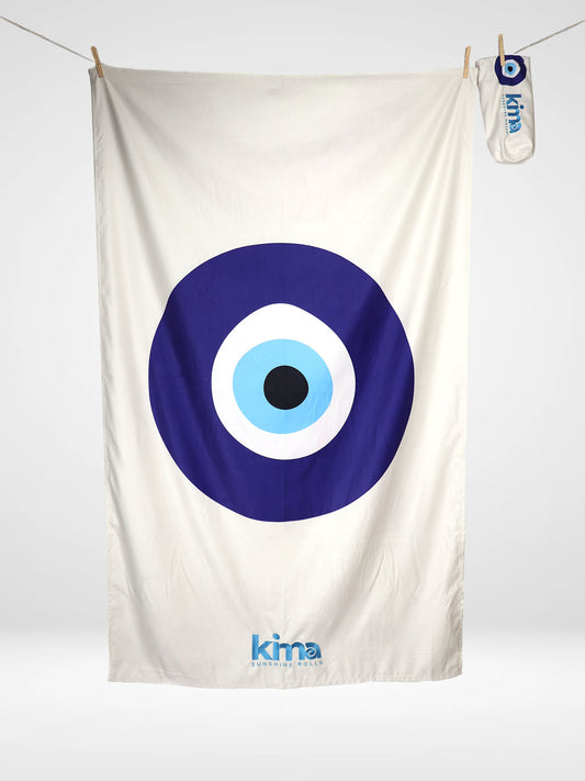 Serviette de plage XXL en microfibres - Oeil Grec